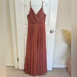 Lulus All About Love Rusty Rose Maxi Dress